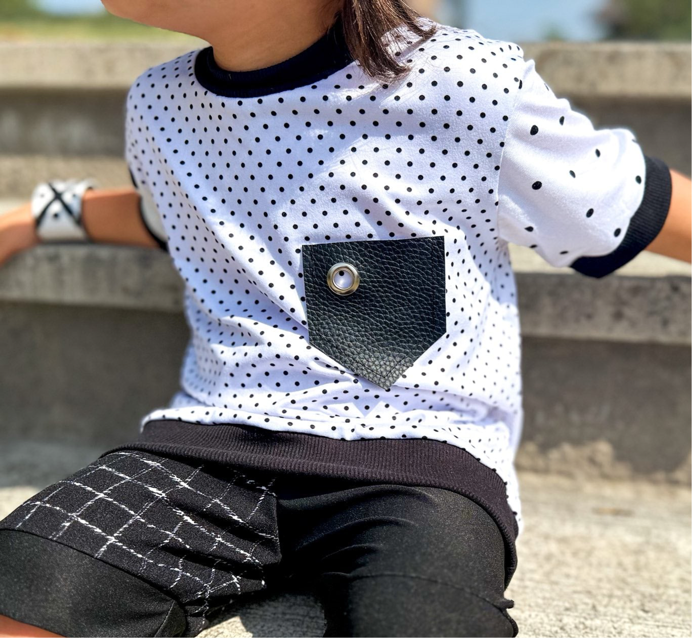 S-MR.O POLKA PRINT SHIRT