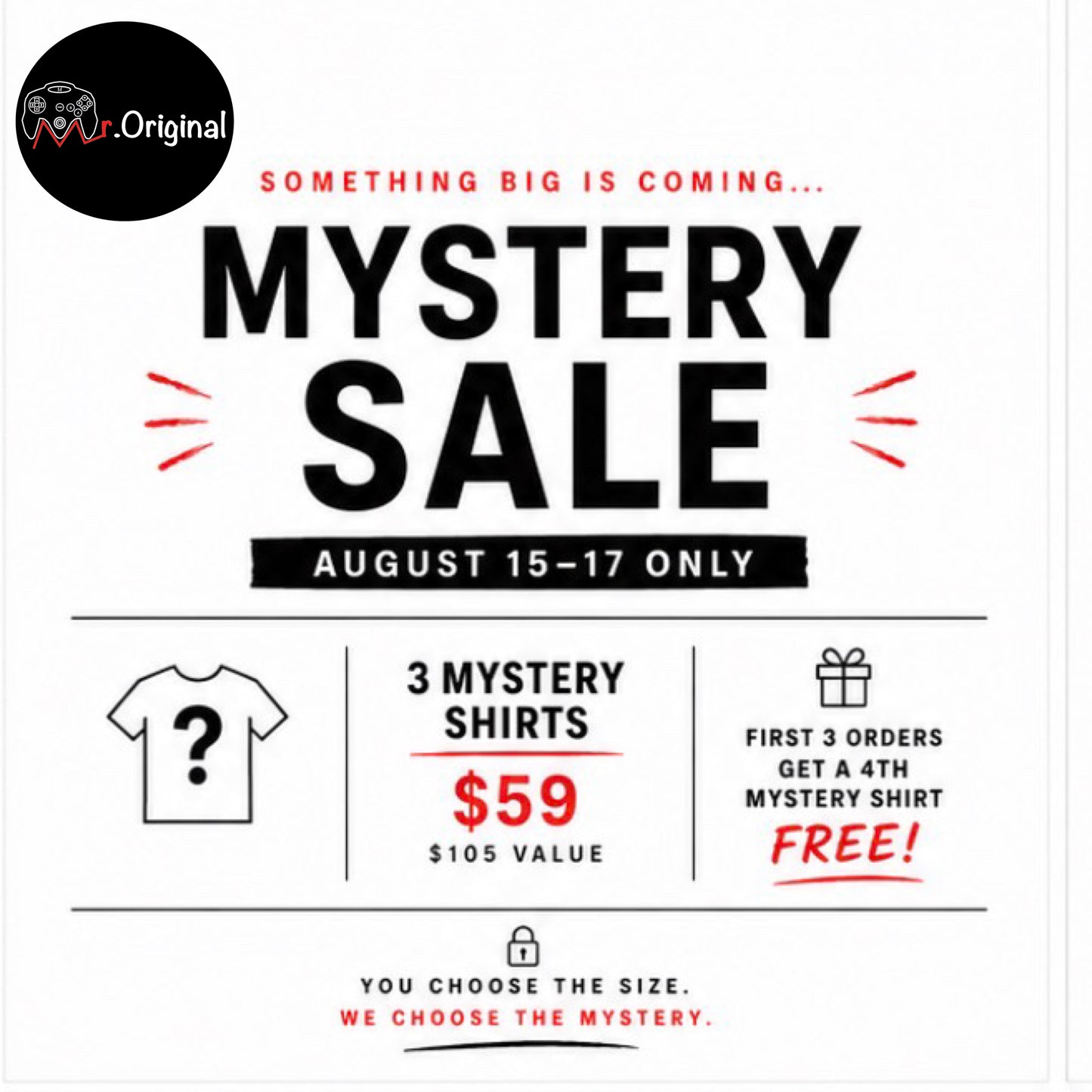 A-MR.O MYSTERY SHIRTS SALE