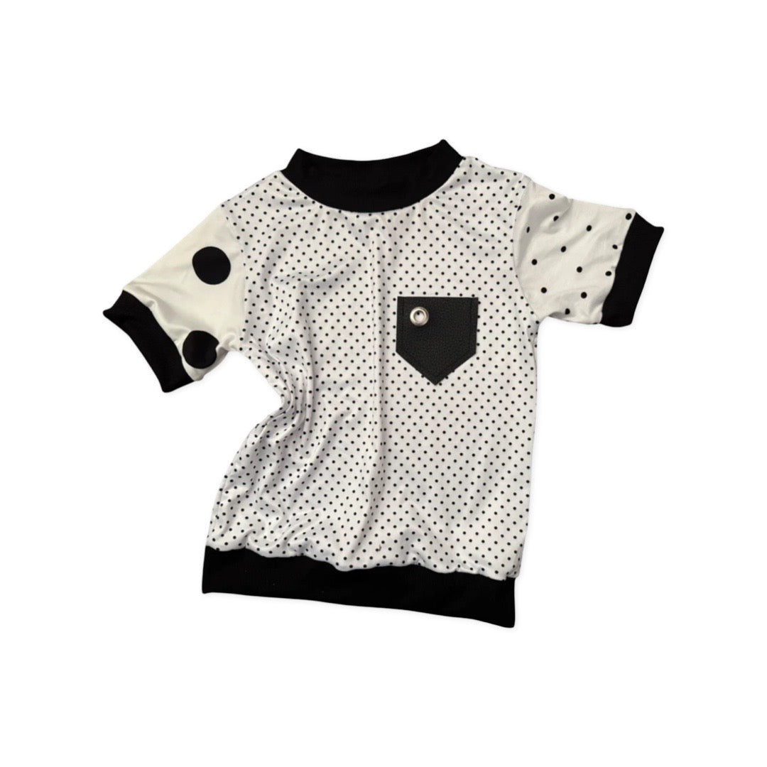 S-MR.O POLKA PRINT SHIRT