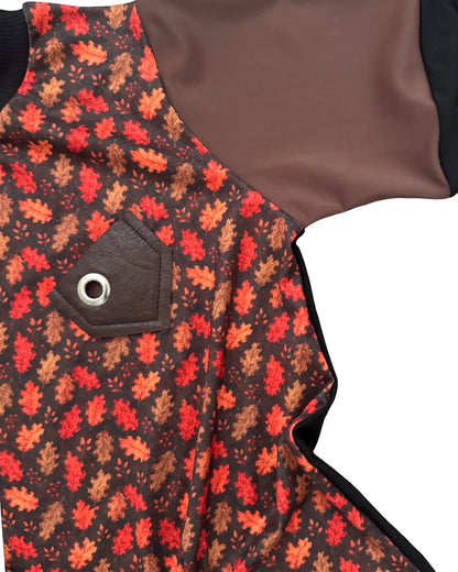 B-MR. O Autumn Noir Leaf Shirt