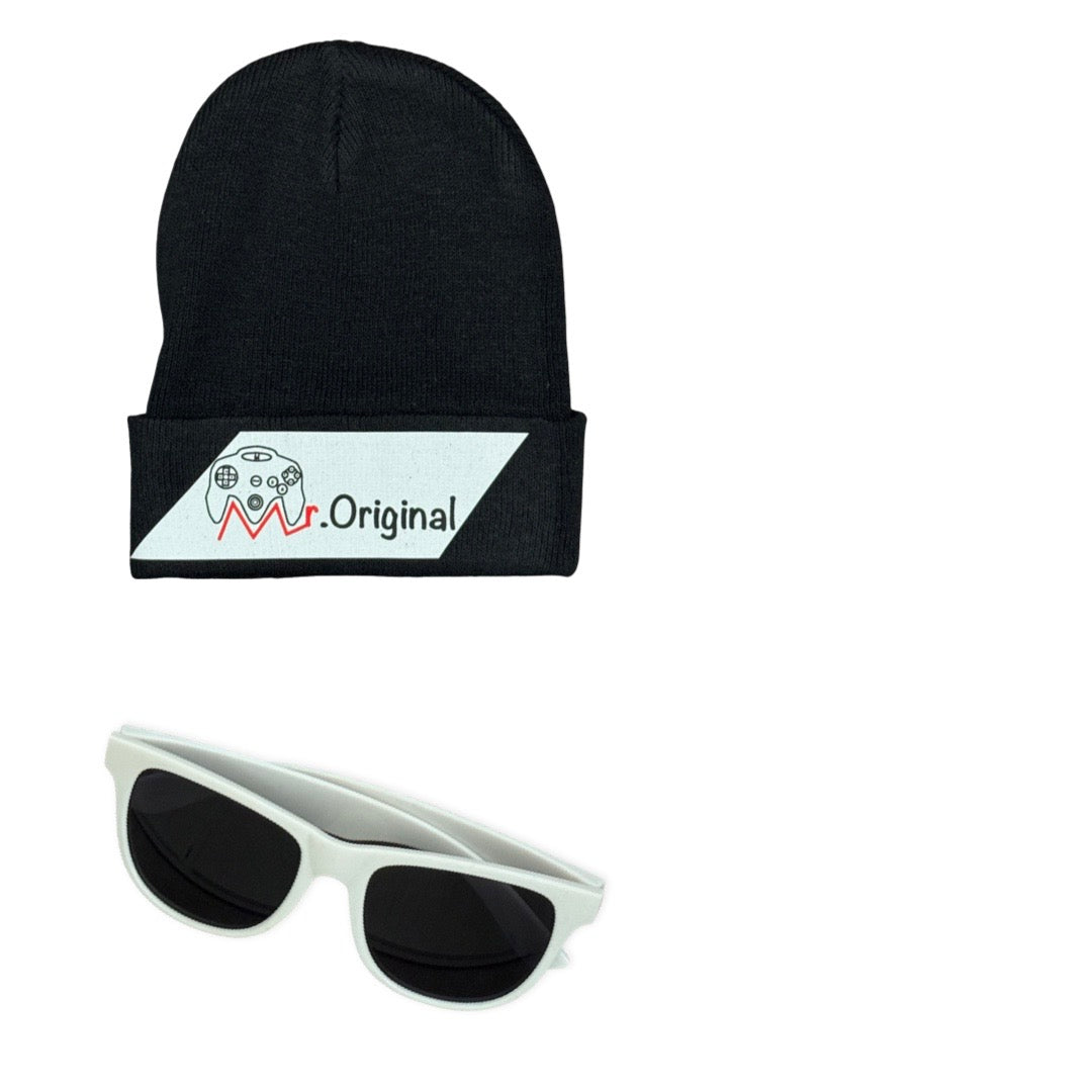 A-MR.O LOGO BEANIE+SUNGLASSES COMBO