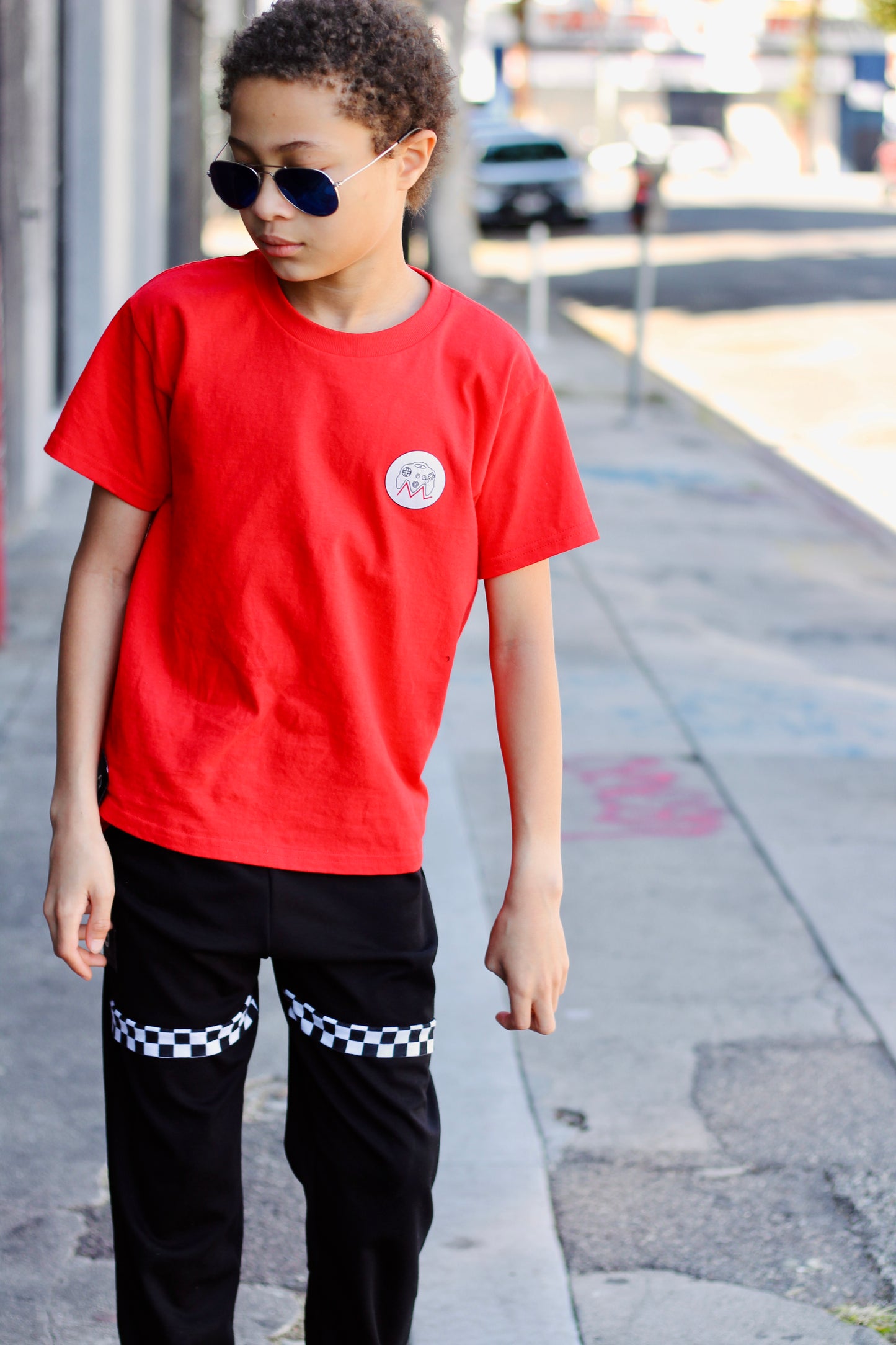 R-MR.O CHECKER ROAD JOGGERS