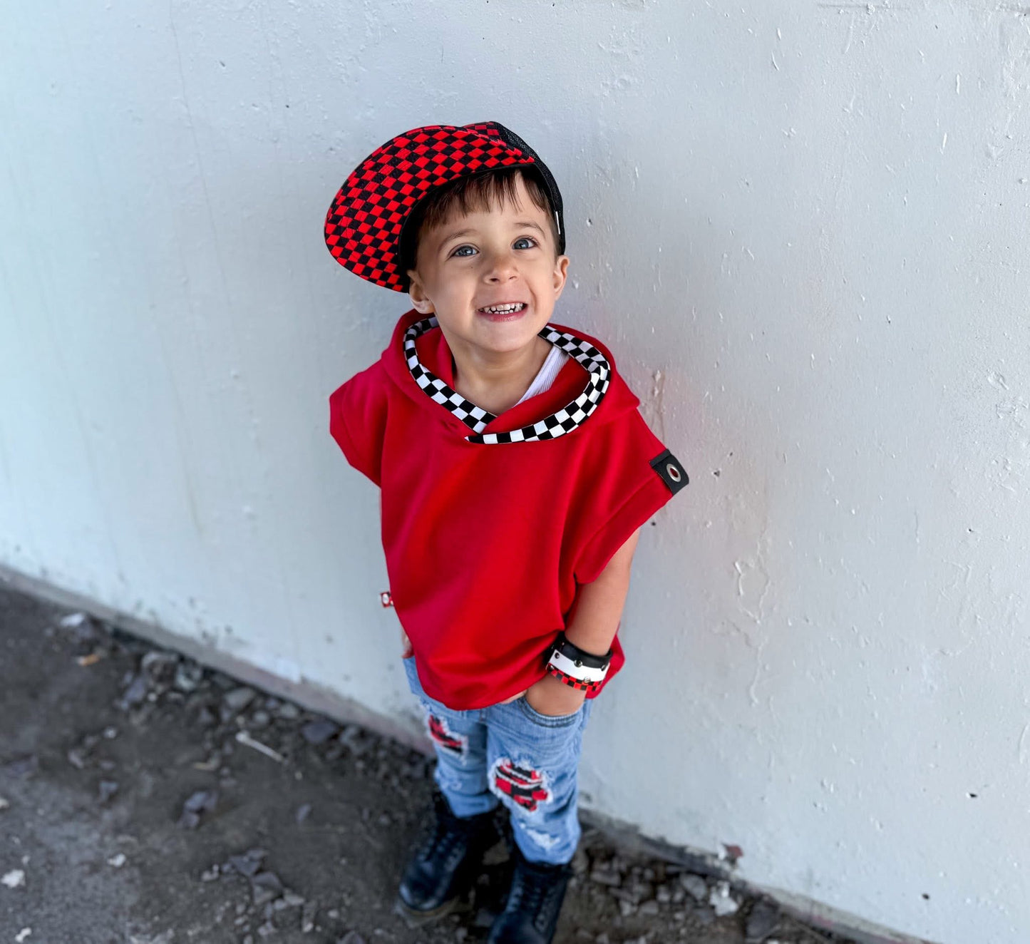 D-MR.O RED REDLINE HOODIE