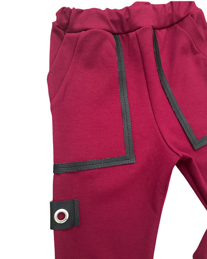 C- MR. O Autumn Noir Burgundy Jogger