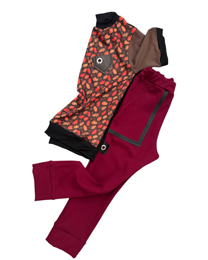 C- MR. O Autumn Noir Burgundy Jogger