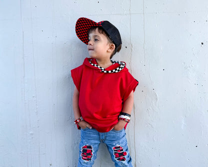 D-MR.O RED REDLINE HOODIE