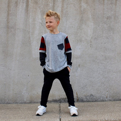 C-MR.O RED PLAID LONG SLEEVES SHIRT