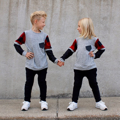 C-MR.O RED PLAID LONG SLEEVES SHIRT