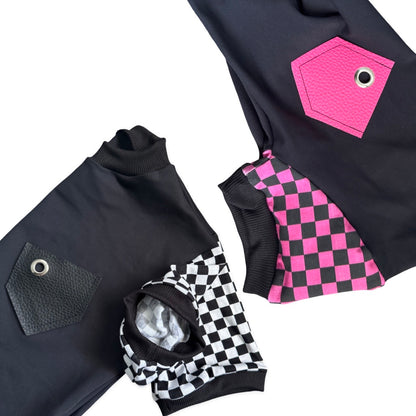 C-MR.O CHECKERS SLEEVES SHIRT
