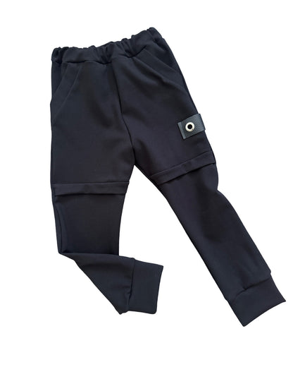 B-MR.O CLASSIC BLACK JOGGER PANTS