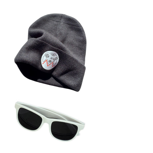 M-MR.O LOGO BEANIE+SUNGLASSES COMBO