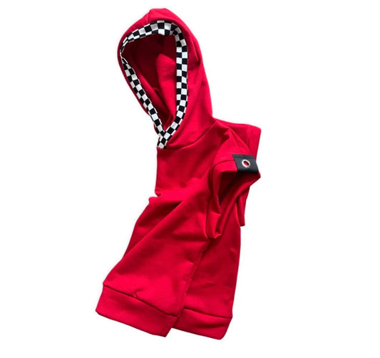 S-MR.O RED REDLINE OVERSIZED HOODIE