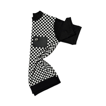 R-MR.O CHECKERS PRINT SHIRT