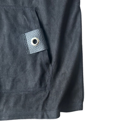 E-MR.O FALL SUEDE HOODIE (Short or Long Sleeves)