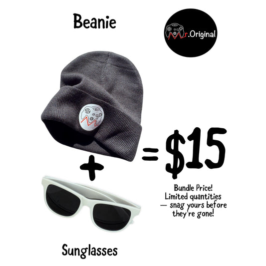 A-MR.O LOGO BEANIE+SUNGLASSES COMBO